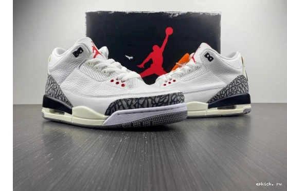 Cheap EP DN3707-100 Jordan White DN3707-100 Retro Reimagined 3 Cement 0318